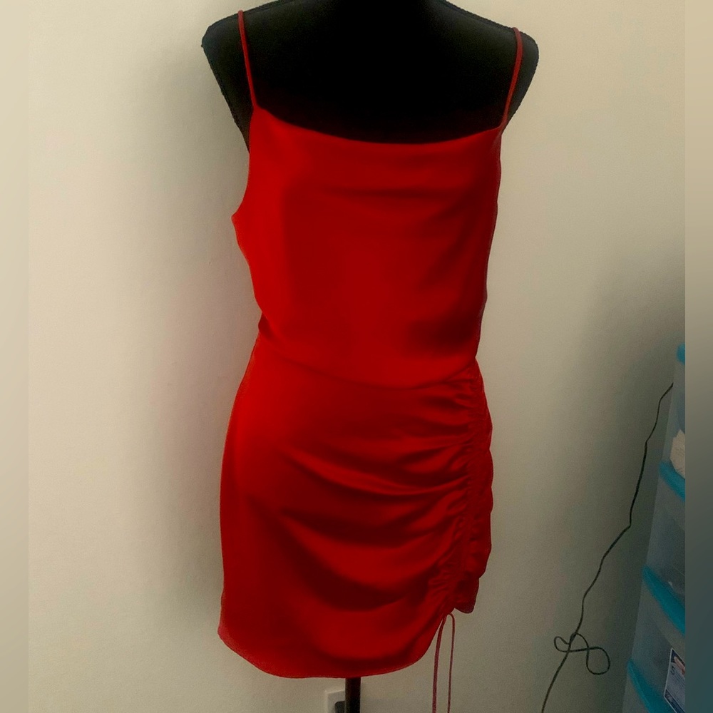 lil red dress from ZARA